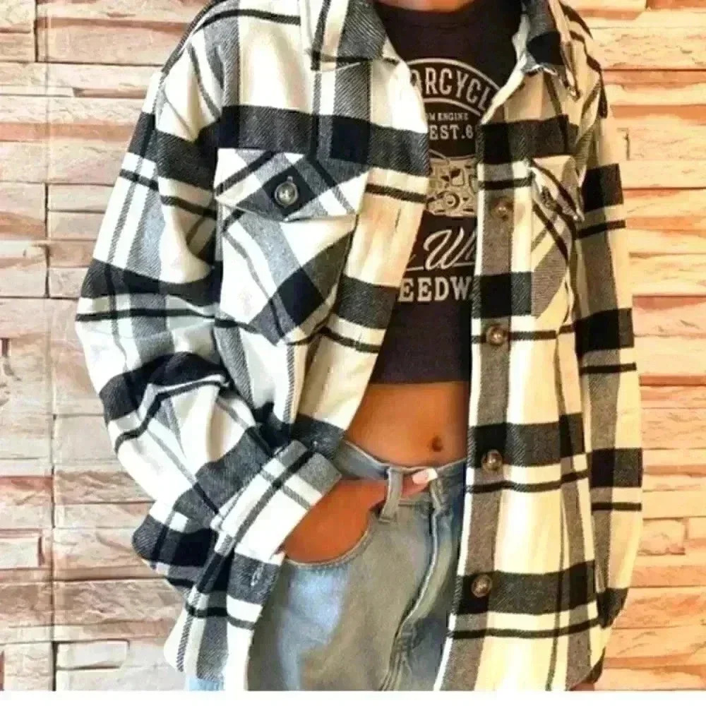 LOVE TREE BUTTON DOWN SHIRT JACKET COAT